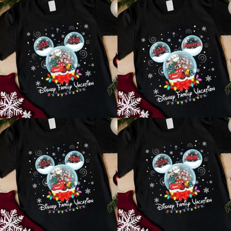 Disney Family Vacation Personalized Shirt, Christmas Snow Globe Tee, Holiday Trip Tee 2025, Disney Christmas Trip 2025 Shirt