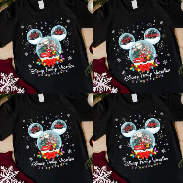 Disney Family Vacation Personalized Shirt, Christmas Snow Globe Tee, Holiday Trip Tee 2025, Disney Christmas Trip 2025 Shirt
