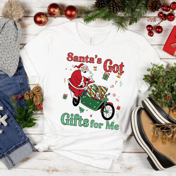 Comfort Colors Santa's Got Gifts 6 7 for Me Shirt, Funny Six Seven Meme Shirt, Trendy Teen Slang Shirt, Middle School Xmas T-Shirt