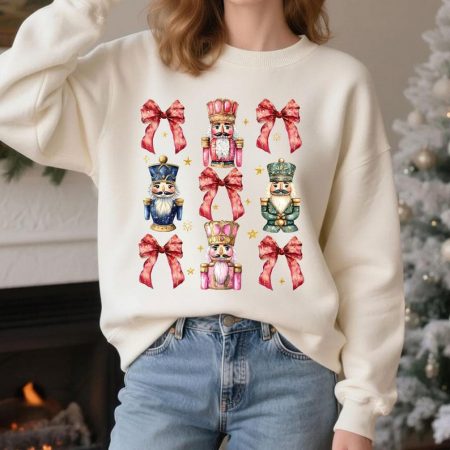 Nutcracker Coquette Bow Comfort Colors Shirt,Coquette Christmas Sweatshirt, Son Of A Nut Cracker Sweatshirt, Ballet Doll Coquette Shirt
