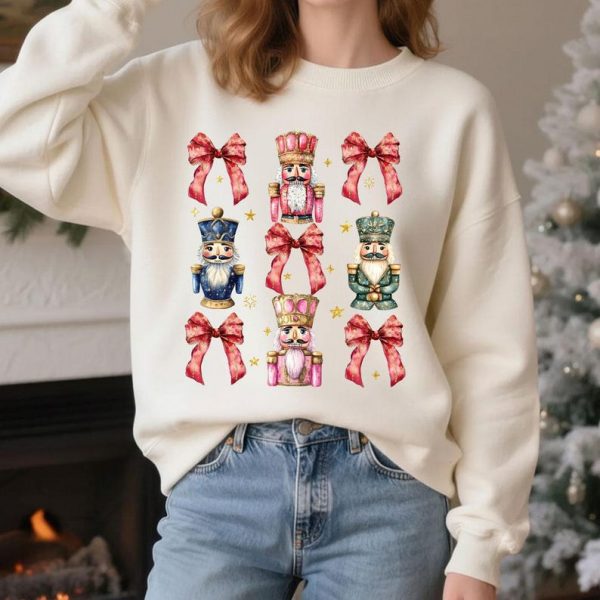 Nutcracker Coquette Bow Comfort Colors Shirt,Coquette Christmas Sweatshirt, Son Of A Nut Cracker Sweatshirt, Ballet Doll Coquette Shirt