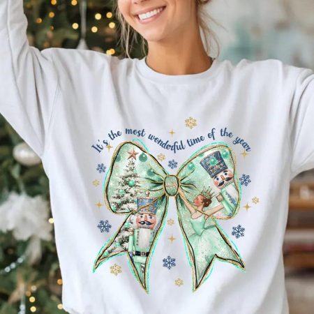 Comfort Colors It’s The Most Wonderful Time Of The Year Sweatshirt, Nutcracker Coquette Bow Shirt, Nutcracker Ballet Shirt