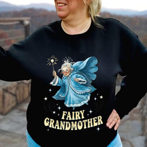 Vintage Fairy Grandmother Comfort Colors Shirt, Cinderella Godmother Tee, Mom T-shirt, Mother's Day Gift For Grandma