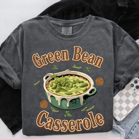 Comfort Colors Green Bean Casserole Shirt, Funny Thanksgiving Shirt, Holiday Cooking Tee, Turkey Day, Fall Dinner Graphic Shirt