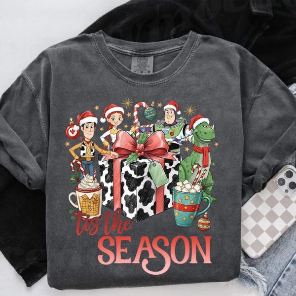 Comfort Colors Tis The Season Toy Story Christmas Shirt, Tis The Season Christmas Shirt, Toy Story Christmas Shirt, Family Christmas Tee