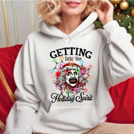 Art the Clown Santa Christmas Comfort Colors T-Shirt, Terrifier Christmas Graphic Tee, Horror Santa Clown Chirstmas Shirt