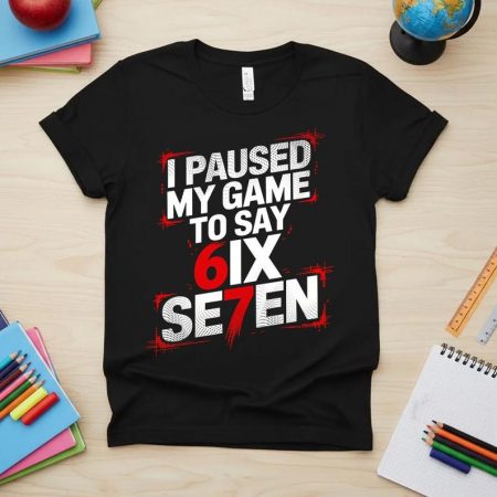 I Paused My Game To Say 67 Shirt, Retro Gamer Controller 67 Tee, Funny Gaming Unisex T-shirt, Trending Meme Gift For Him Or Her