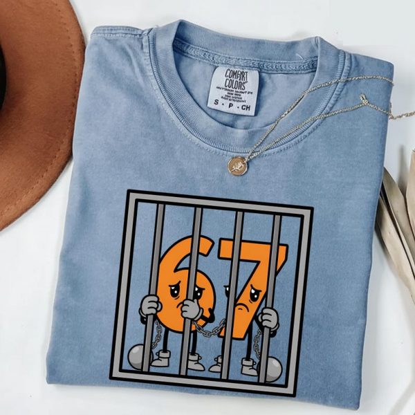 67 is Not Allowed Six Seven Banned by Teacher Shirt, Funny 6 7 Meme Comfort Colors Shirt, Six Seven 67 Banned Gift