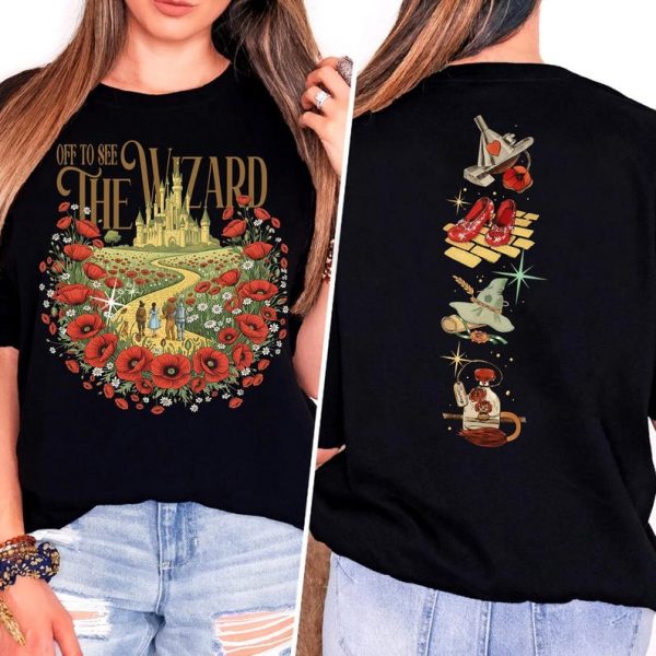 Retro Off to See the Wizard Shirt, Yellow Brick Road Shirt, Wizard of Oz Shirt, We're Off Wizard Tee, Wizard Witch Emerald City Tshirt