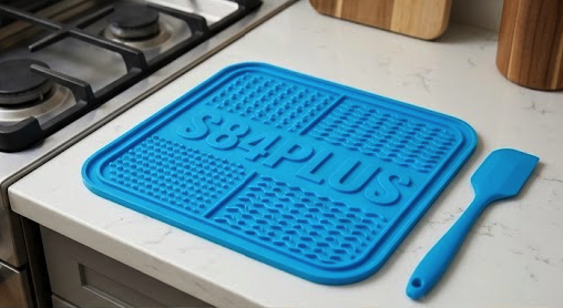 Dog Lick Mat 2-Pack Bundle with Spatula | Suction Cup Slow Feeder | Bath Time Grooming Anxiety Relief | Dog Enrichment Gift Set-S84Plus